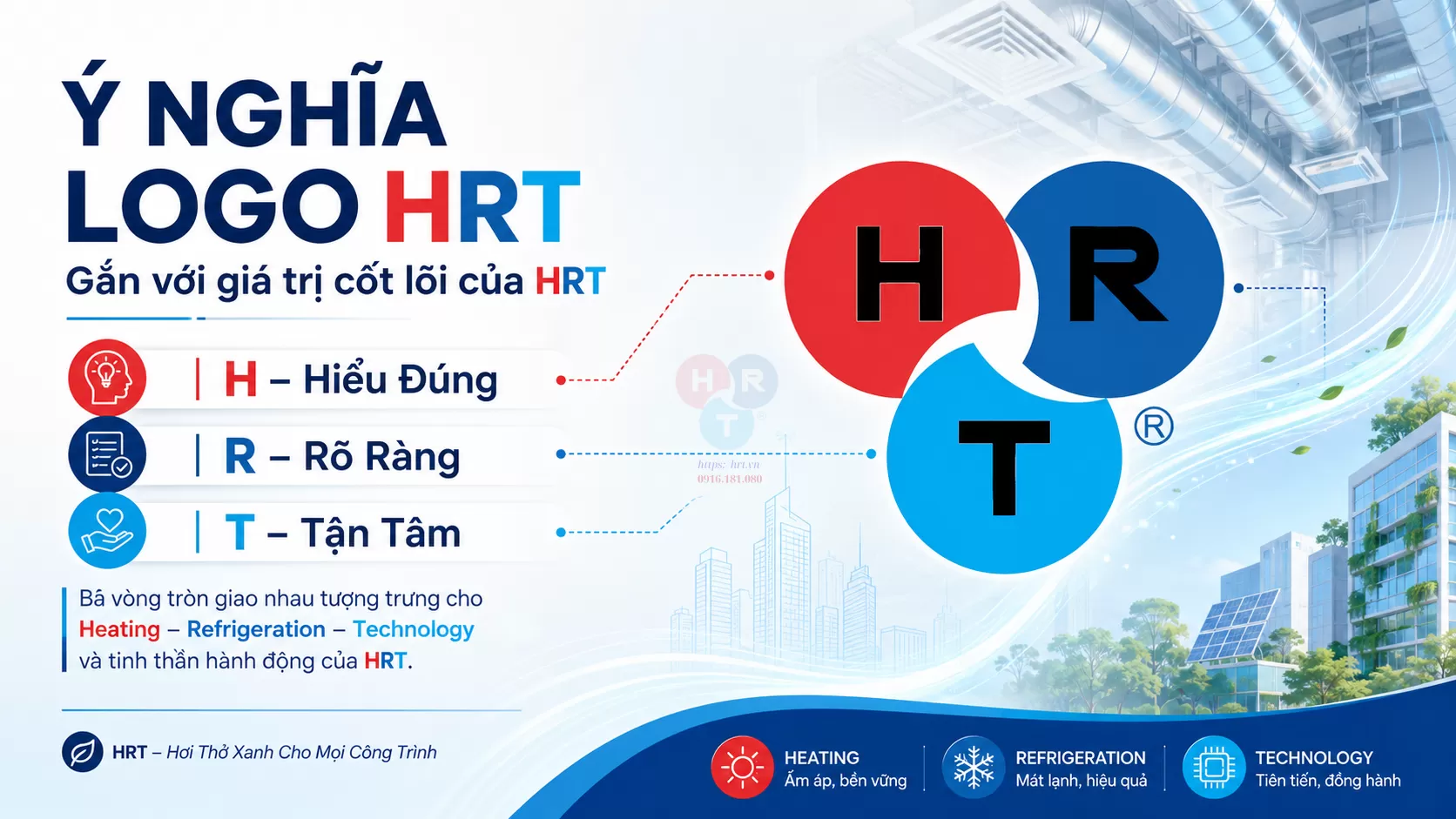 Ý nghĩa logo HRT Gắn Liền Với Giá Trị Cốt Lõi