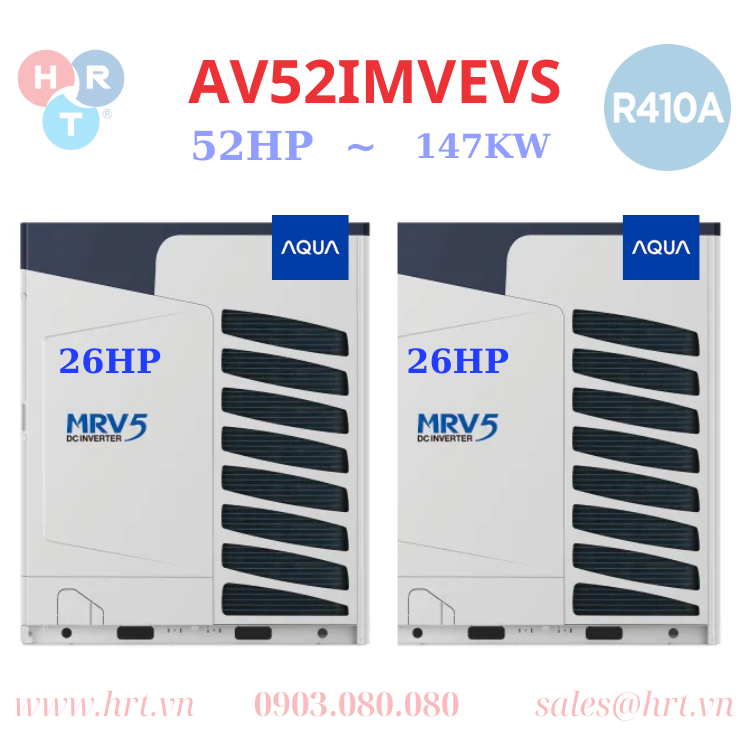 Dàn Nóng VRF Aqua 2 Chiều 52HP AV52IMVEVS