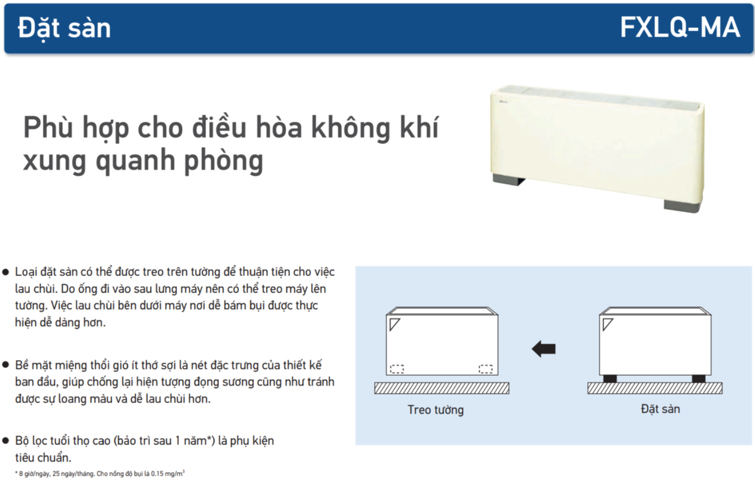 D&agrave;n Lạnh Điều H&ograve;a Trung T&acirc;m VRV Daikin Loại Đặt S&agrave;n FXLQ50MAVE8 - HRT