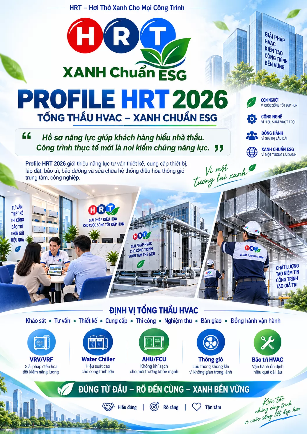 Profile HRT 2026 – Tổng thầu HVAC – XANH chuẩn ESG