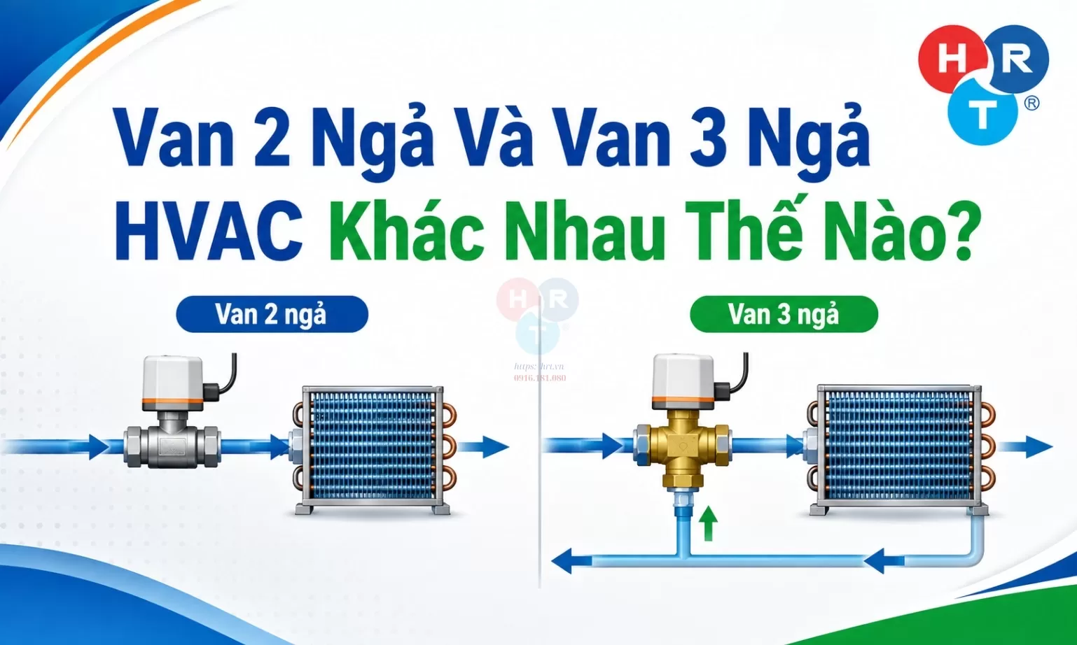 Van 2 Ngả Và Van 3 Ngả HVAC Khác Nhau Thế Nào?